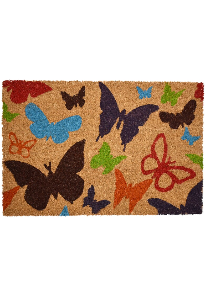 Covoras intrare cocos vopsit - Butterfly - 60x40cm