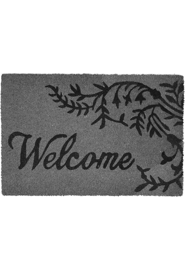 Covoras intrare cocos vopsit - Welcome Tree - 60x40cm