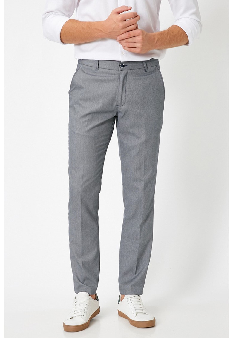 Pantaloni eleganti cu buzunare oblice