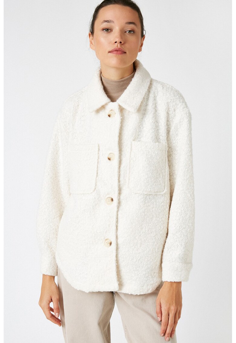 Jacheta de blana shearling sintetica Jacheta de blana shearling sintetica