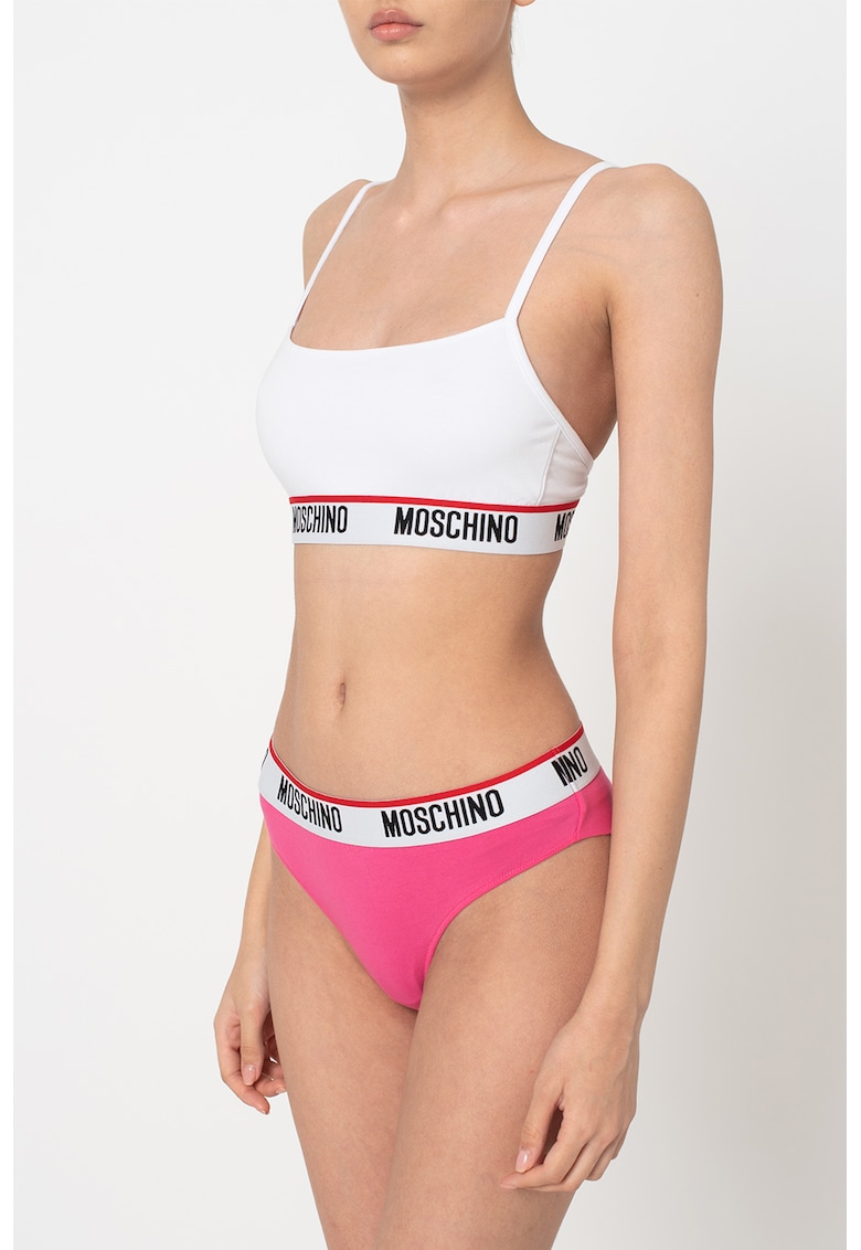 Sutien cu banda logo elastica