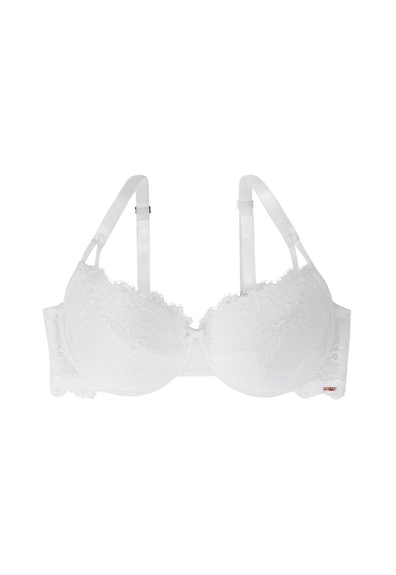 Sutien push-up cu insertii de dantela Azalea