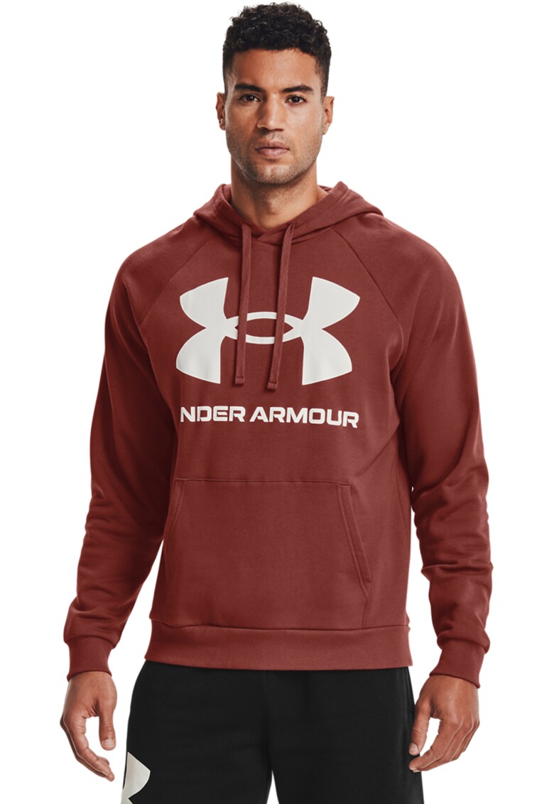 Hanorac din fleece cu imprimeu logo - pentru fitness Rival