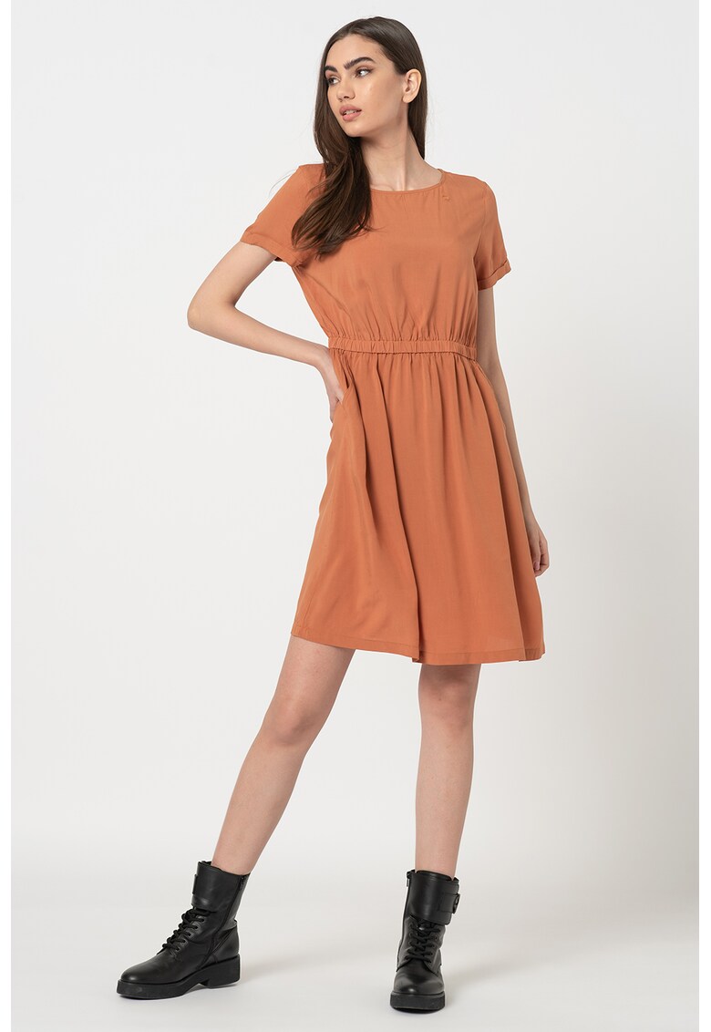 Rochie evazata cu buzunare oblice Denise