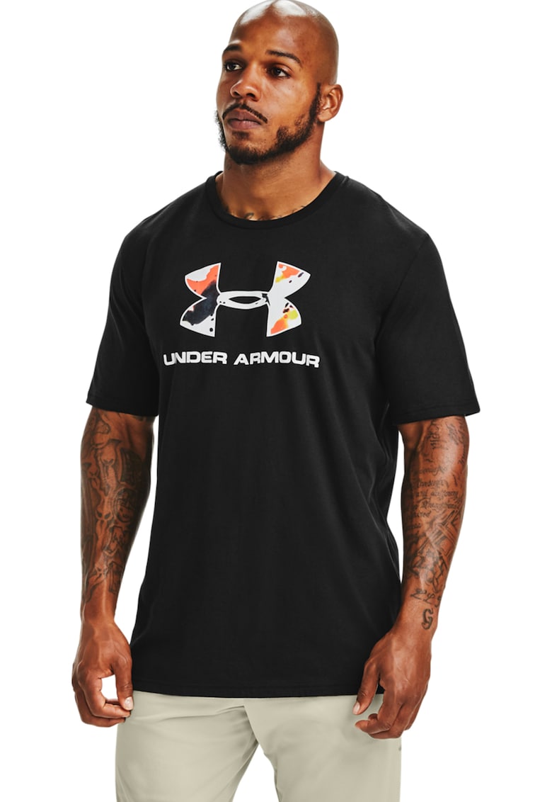 Tricou lejer cu imprimeu logo - pentru fitness Kazoku