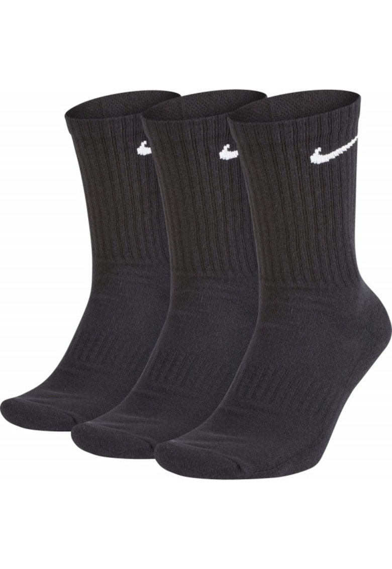 Set 3 perechi sosete Everyday Cushioned Crew - negru -