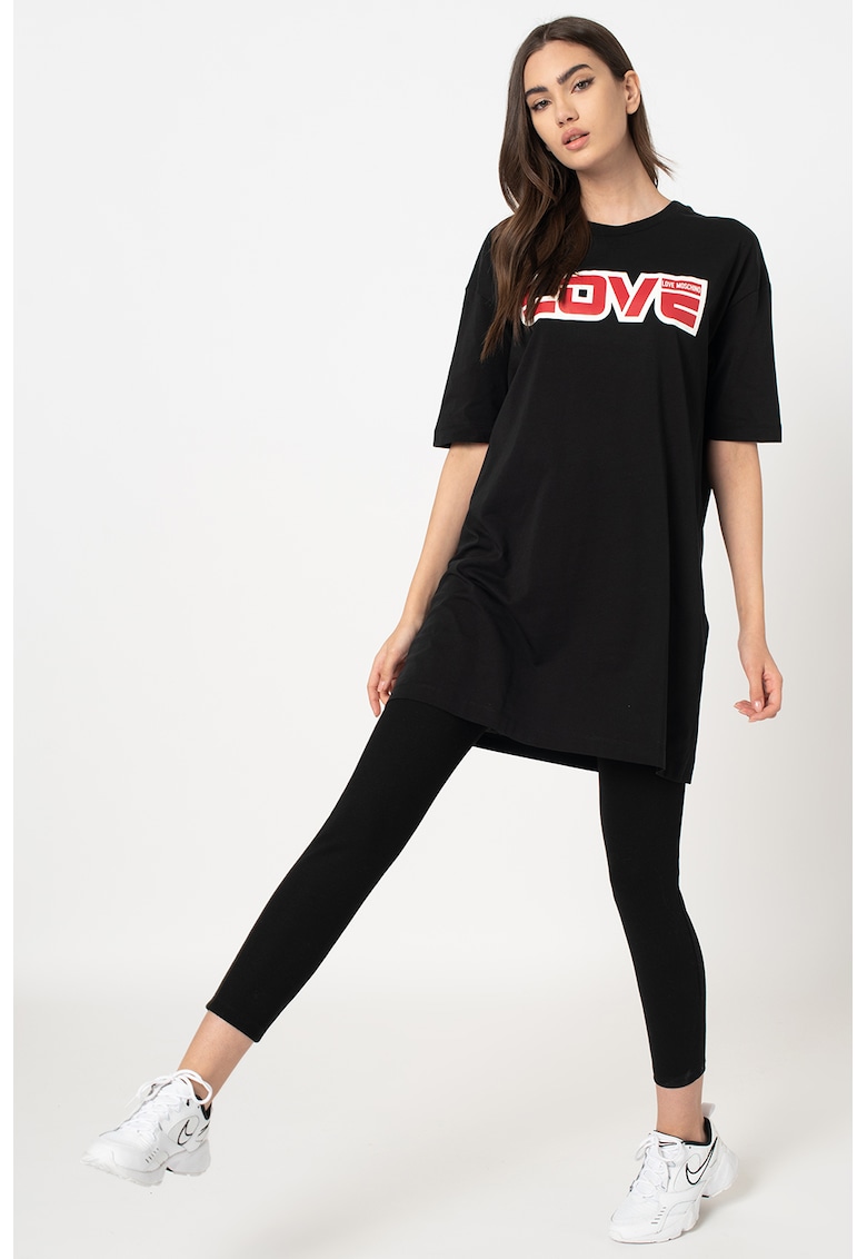 Rochie mini tip tricou cu imprimeu grafic