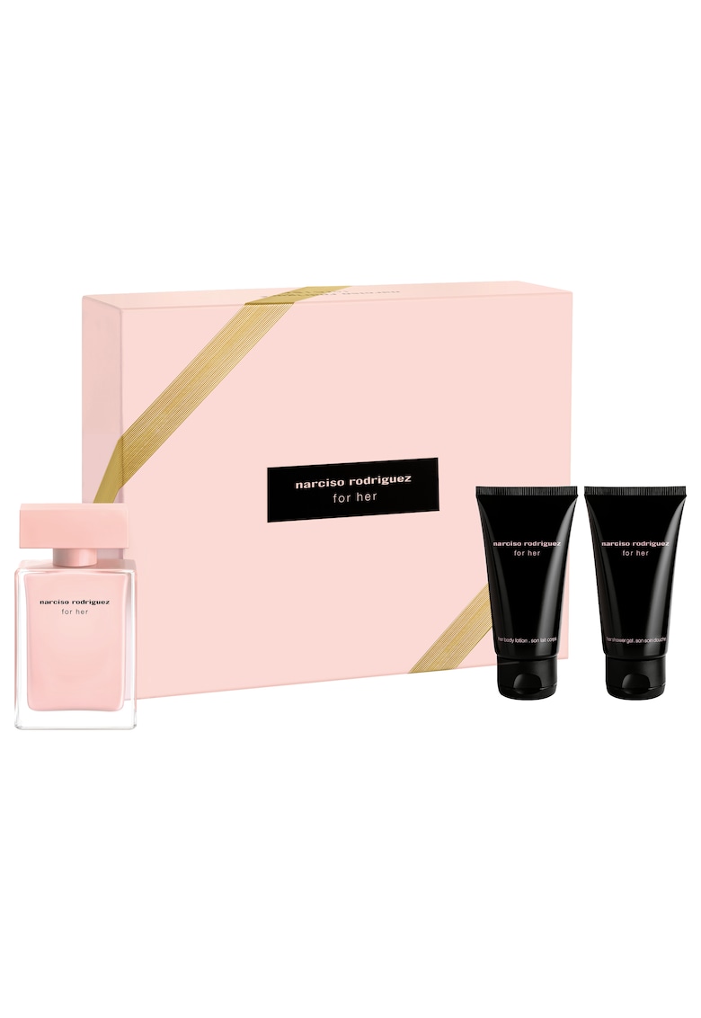 Set Narciso For Her - Femei: Apa de Parfum - 50 ml + Lotiune de corp - 50 ml + Gel de dus - 50 ml