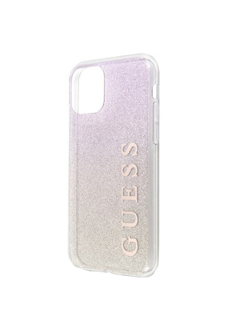 Huse de protectie glitter gradient pentru iphone 11 pro - gold-pink