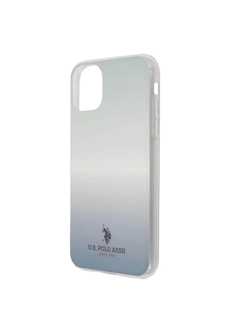 Husa de protectie US Polo Pattern Collection pentru iPhone 11 Pro Max - Blue