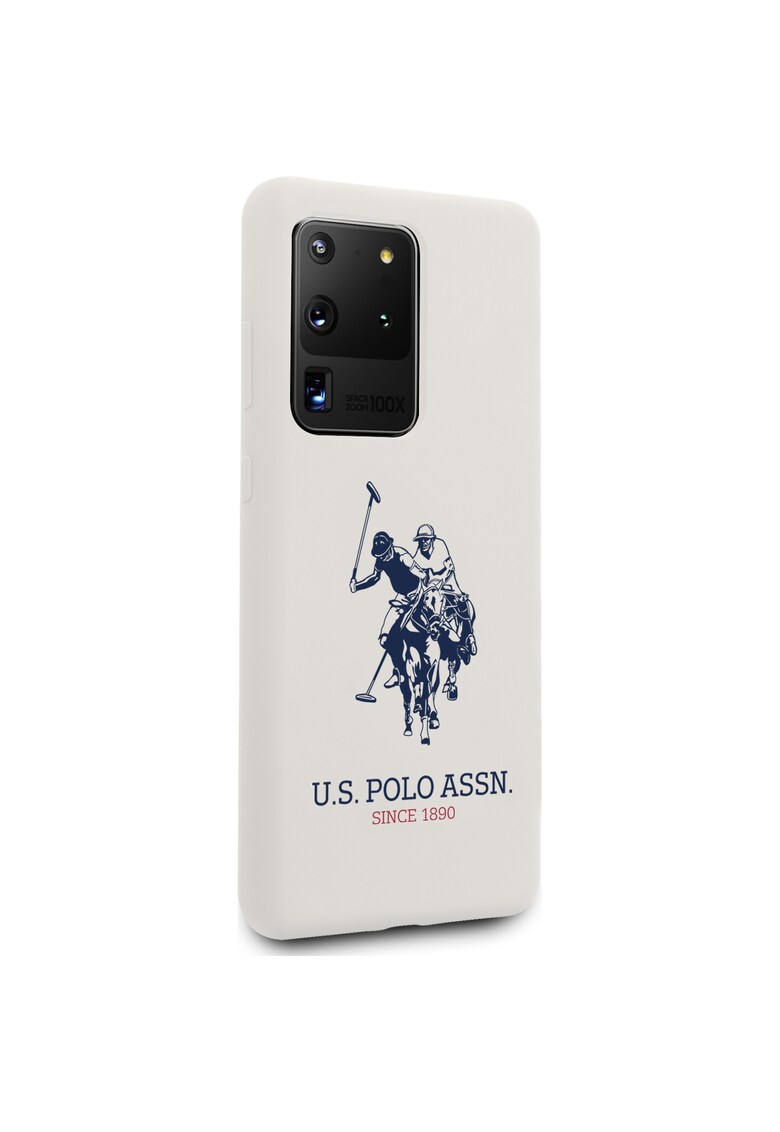 Husa de protectie us polo big horse pentru samsung galaxy s20 ultra - white