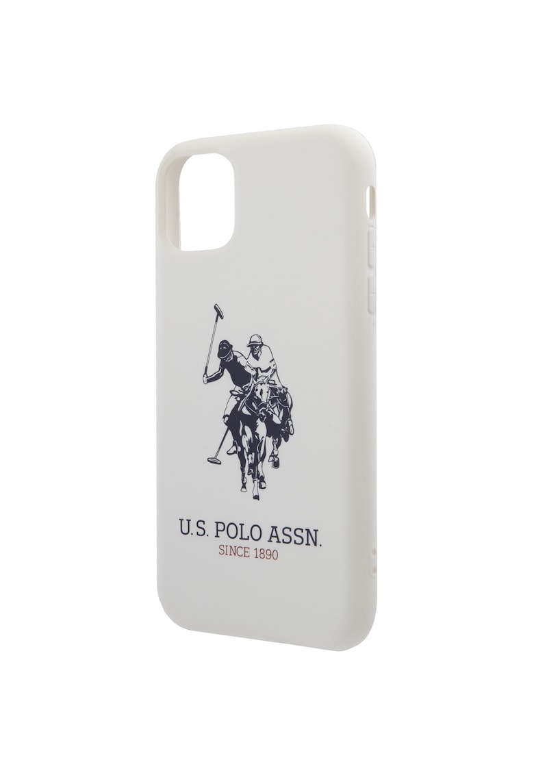 Husa de protectie US Polo Silicone Effect pentru iPhone 11 Pro - White
