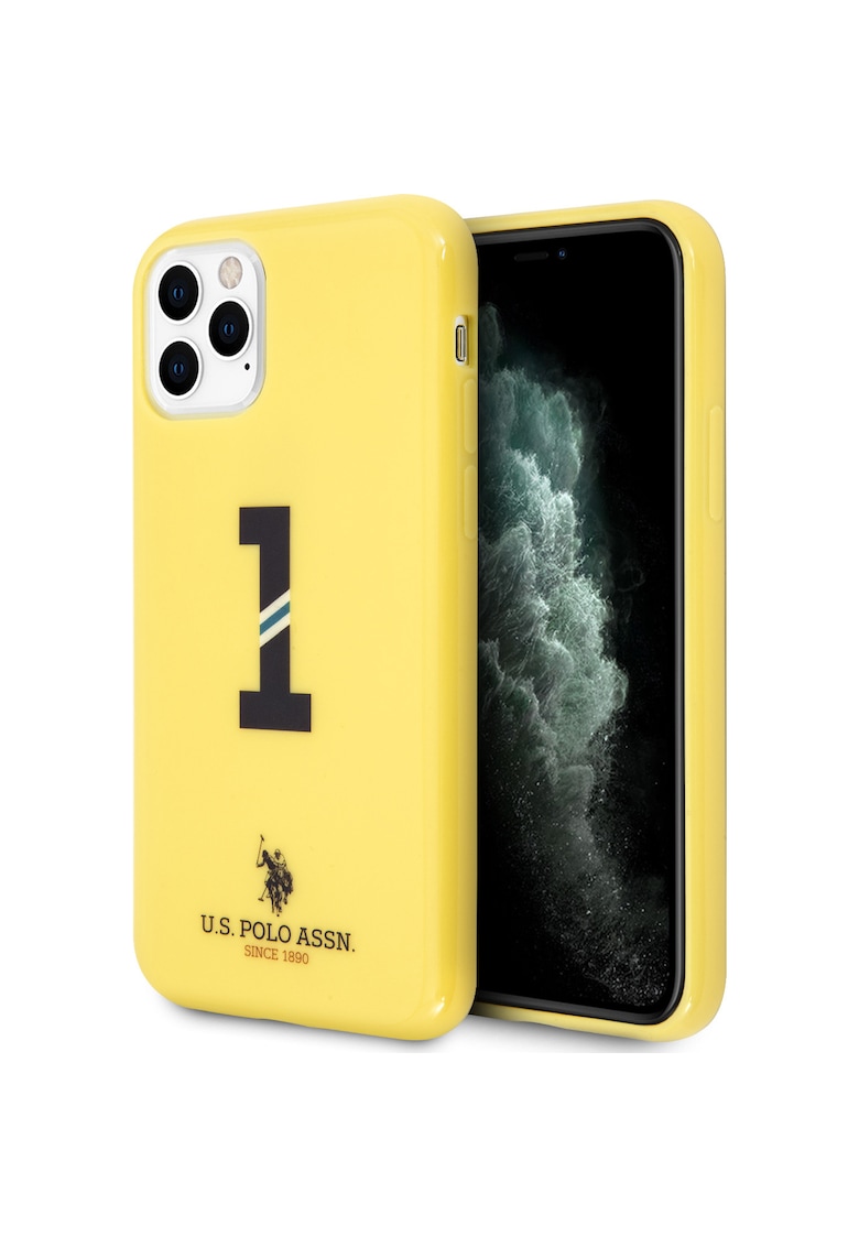 Husa de protectie us polo no.1 bicolor pentru iphone 11 pro - yellow