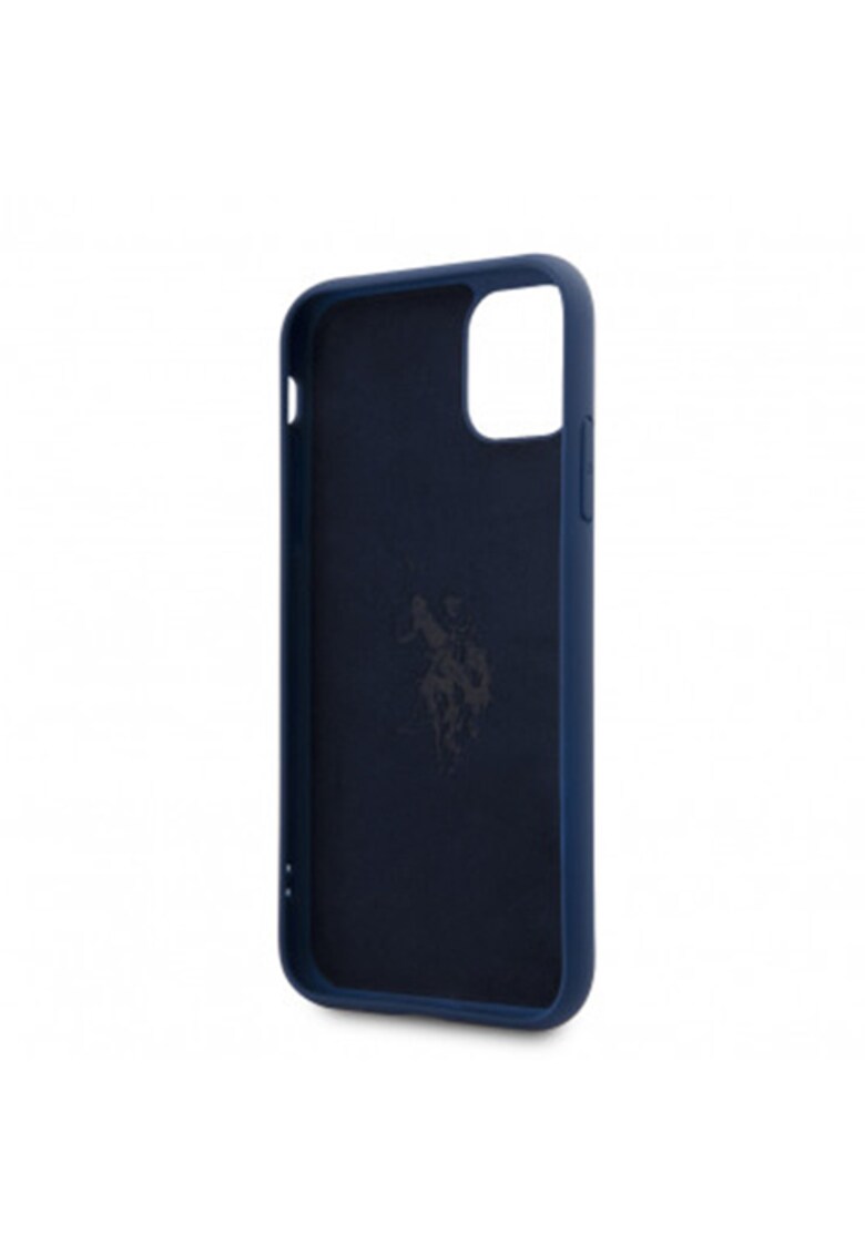 Husa de protectie us polo silicone effect pentru iphone 11 pro max - blue