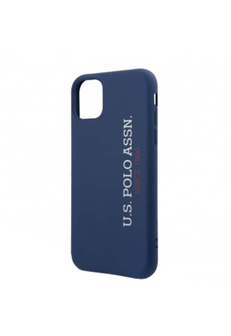 Husa de protectie US Polo Silicone Effect pentru iPhone 11 Pro Max - Blue