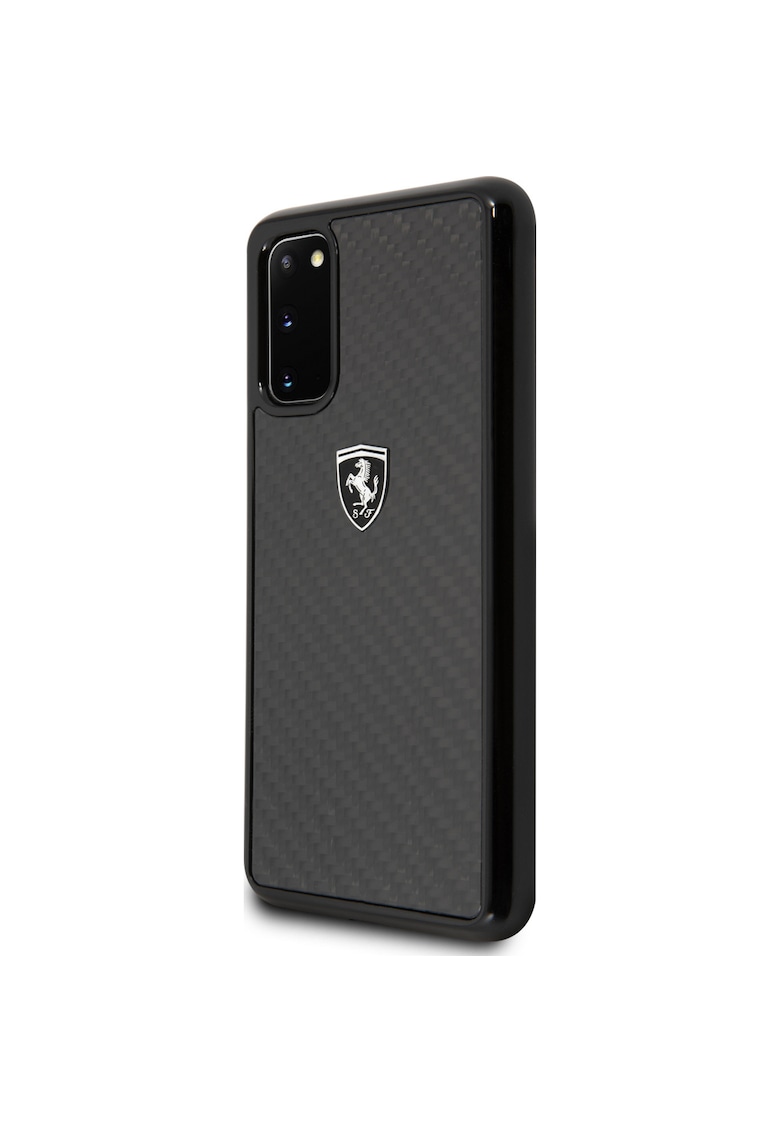 Husa de protectie heritage carbon pentru samsung galaxy s20 - black