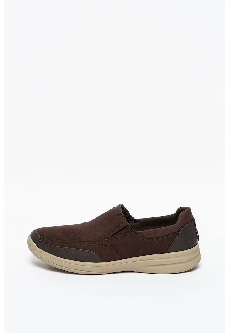 Pantofi slip-on de piele intoarsa sintetica si piele ecologica Step Stroll