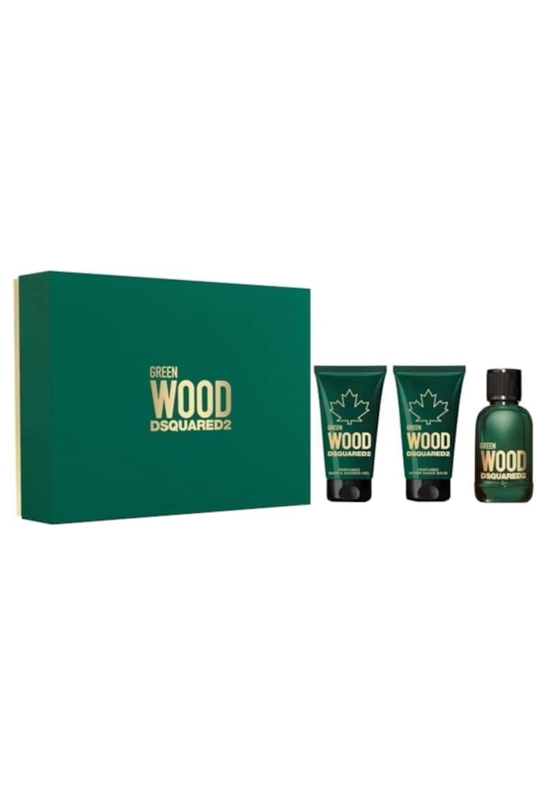 Set Green Wood – Barbati: Apa de Toaleta – 50 ml + Gel de dus – 50 ml + Balsam After Shave – 50 ml Dsquared2 imagine Black Friday 2021