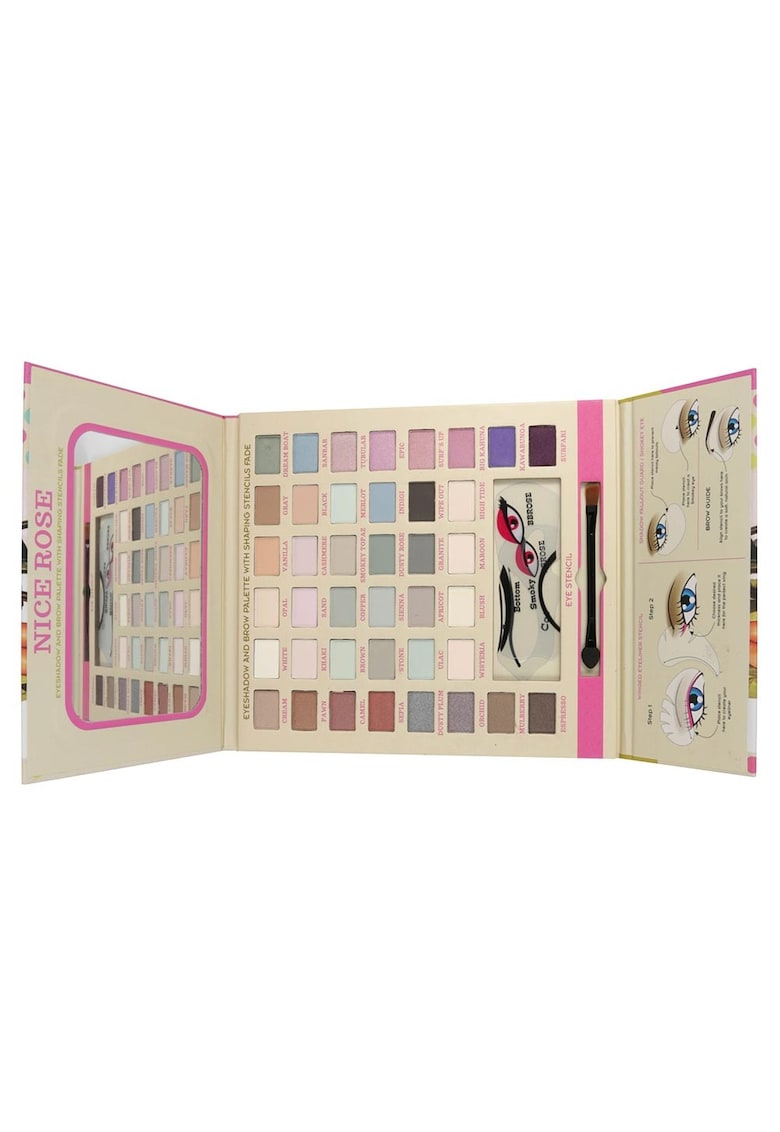 Set machiaj NICE ROSE Eyeshadow and Brow Palette - BBRose Cosmetics