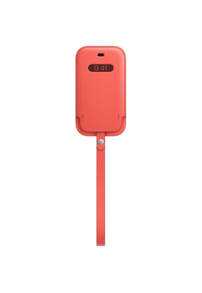 Husa de protectie Leather Sleeve with MagSafe pentru iPhone 12 mini - Pink Citrus