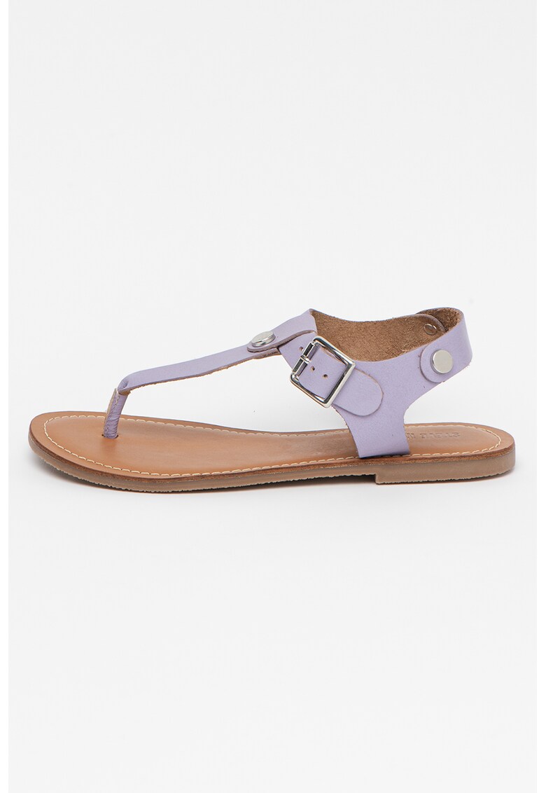 Sandale din piele cu bareta in T Tally
