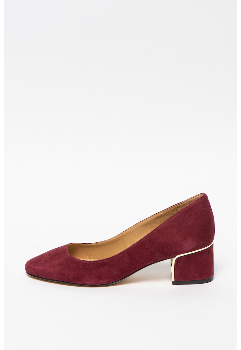 Pantofi din piele intoarsa cu varf migdalat Lana