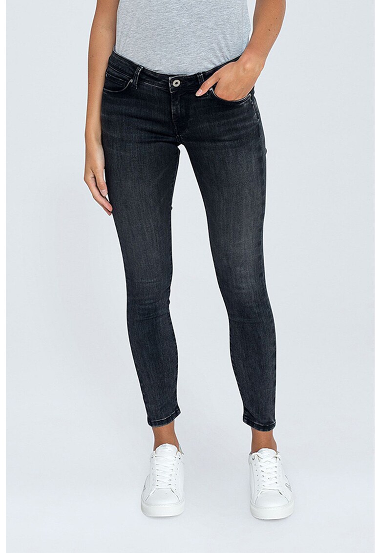 Blugi skinny cu talie joasa