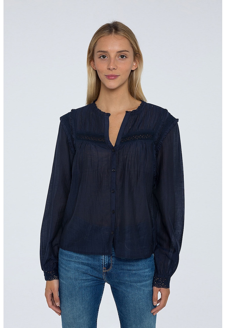 Памучна риза с дантела Pepe Jeans London