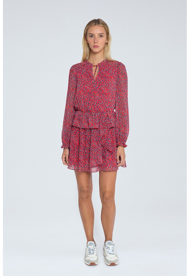 Rochie mini evazata cu imprimeu