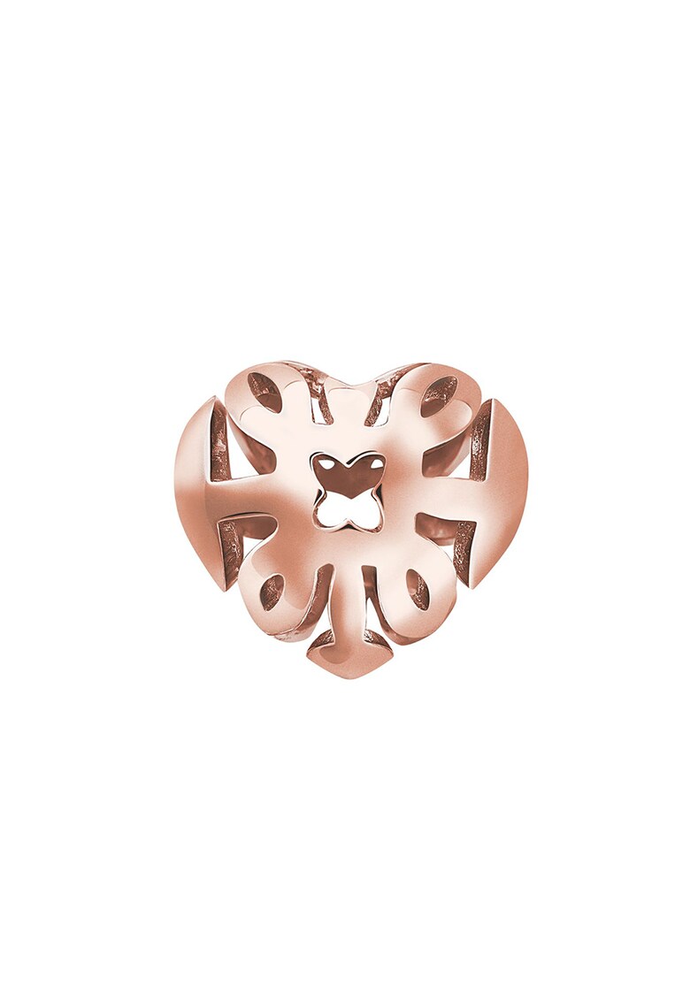Pandantiv in forma de inima placat cu aur rose de 18k fashiondays.ro imagine noua
