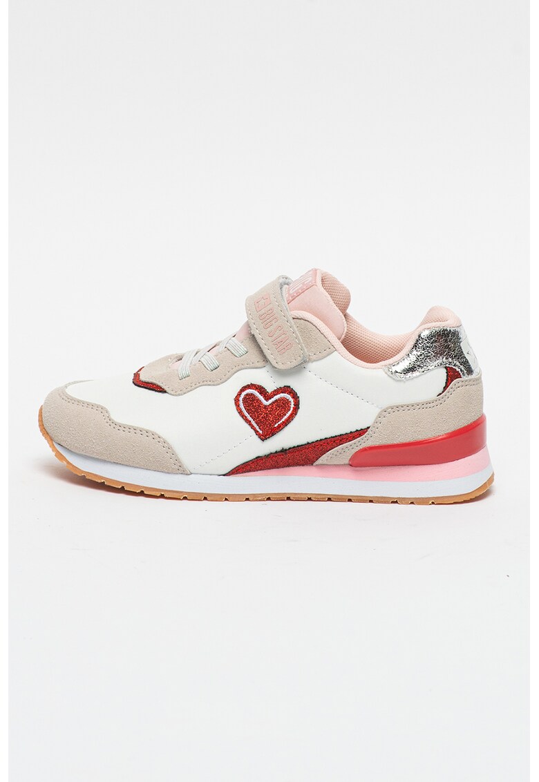 Pantofi sport colorblock de piele ecologica
