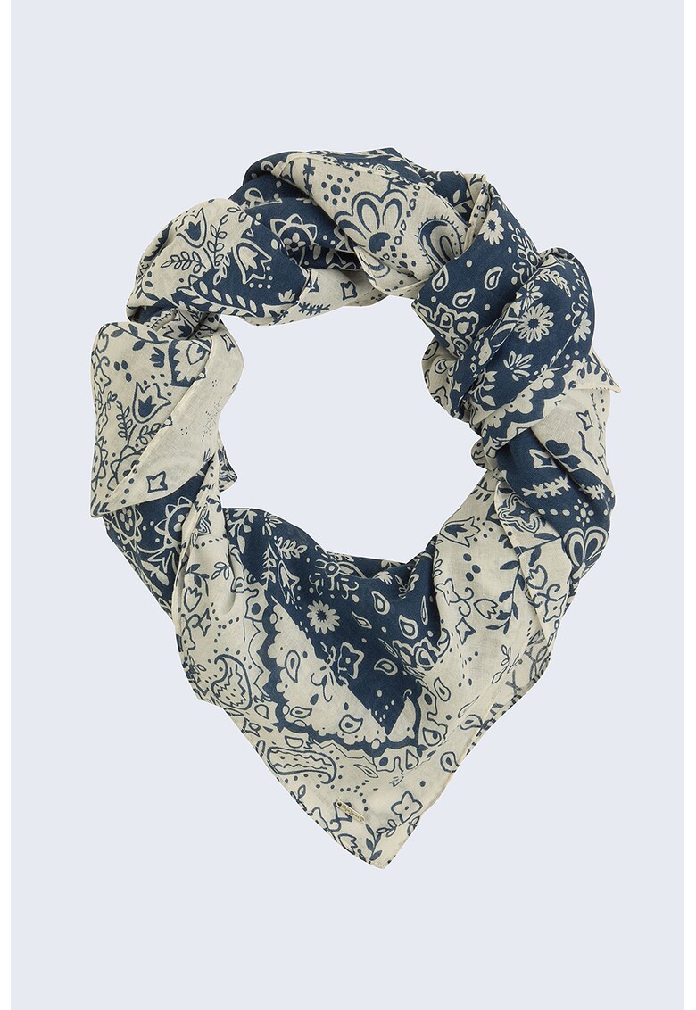 Esarfa cu model floral si paisley Duma