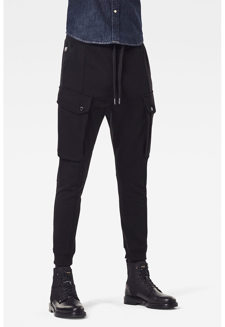Pantaloni sport cu snur de ajustare in talie