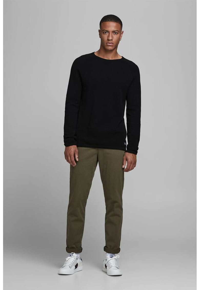 Pulover cu maneci raglan Hill - Negru