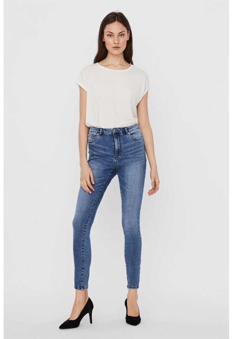 Blugi skinny cu talie inalta Sophia