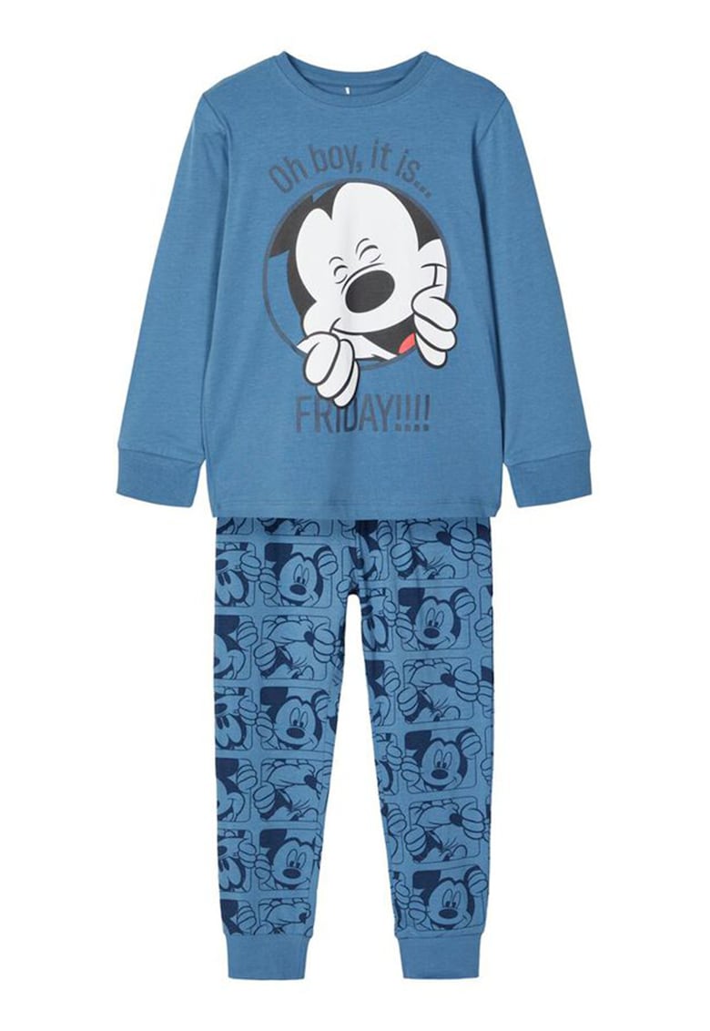 Pijama din amestec de bumbac organic - cu imprimeu Mickey Mouse