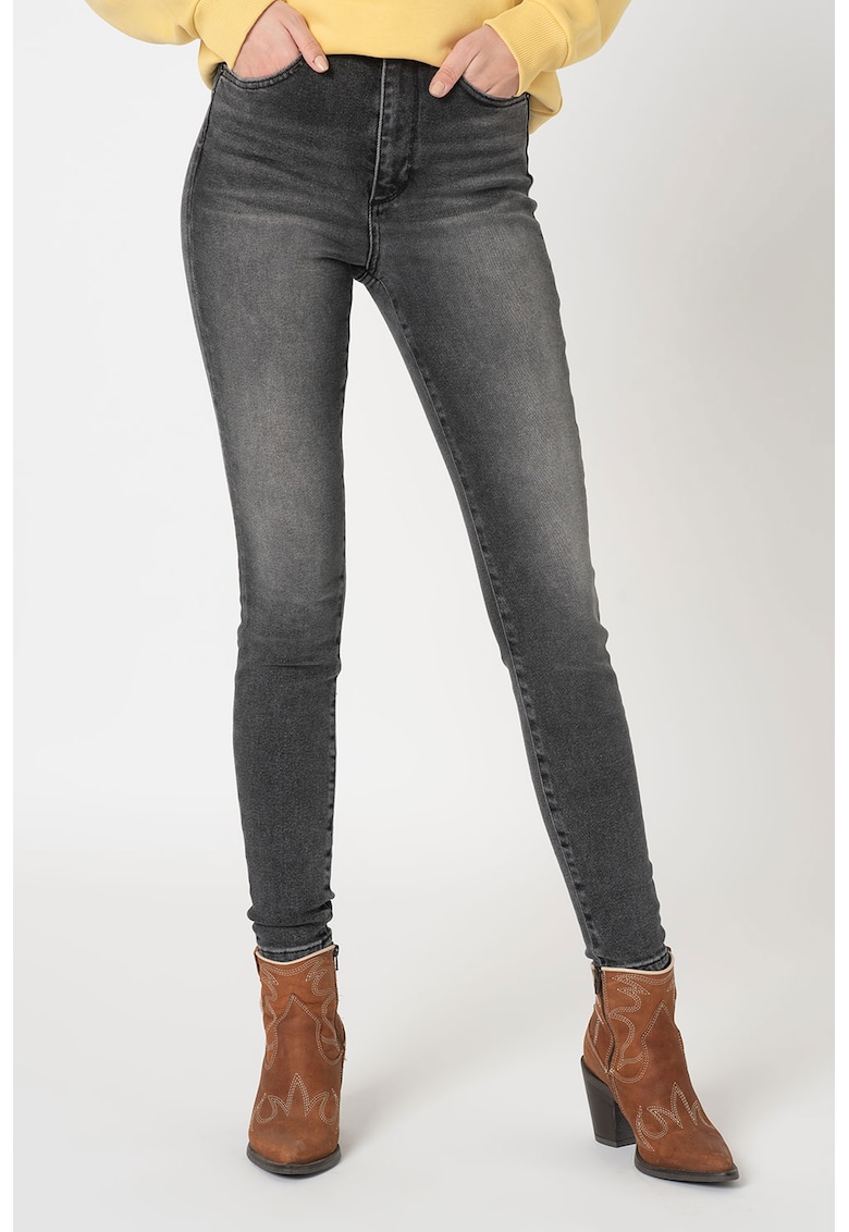 Blugi skinny cu talie inalta Loa