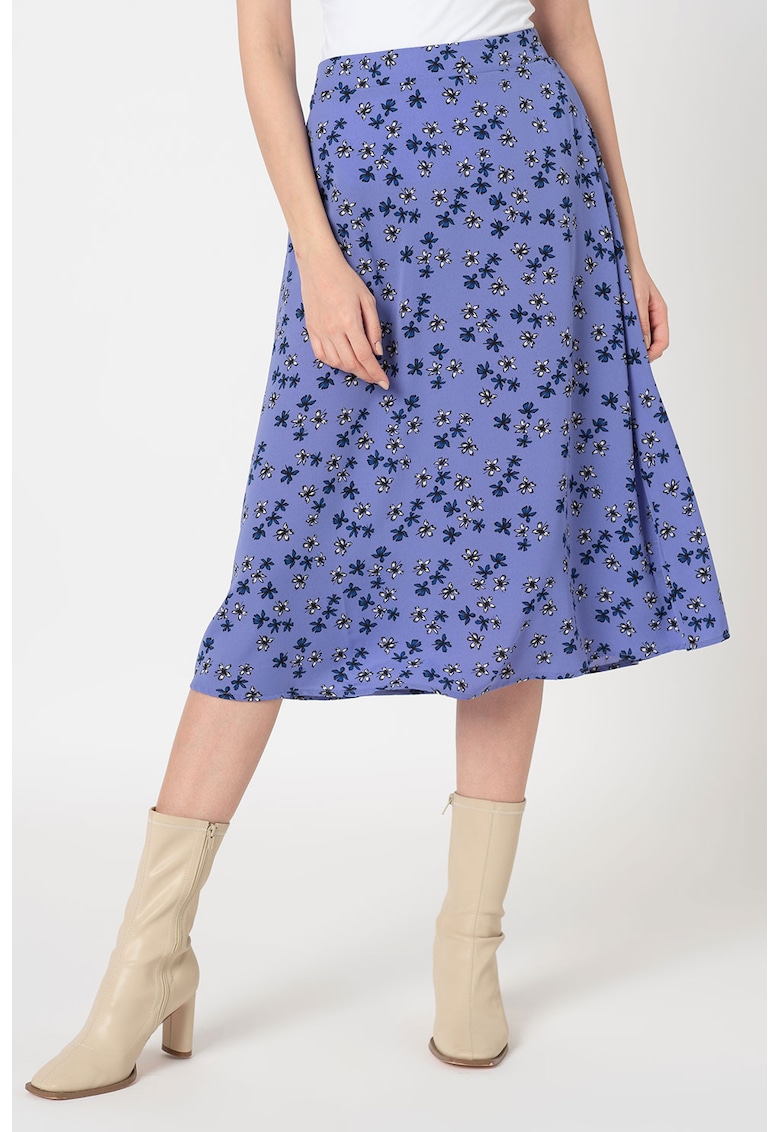 Fusta midi cu imprimeu floral Malou
