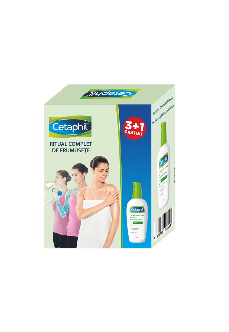Pachet 4 x Anti-Aging Crema hidratanta de zi cu acid hialuronic - 88 ml