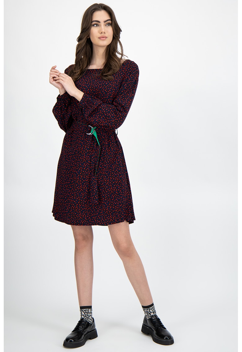 Rochie din viscoza cu imprimeu