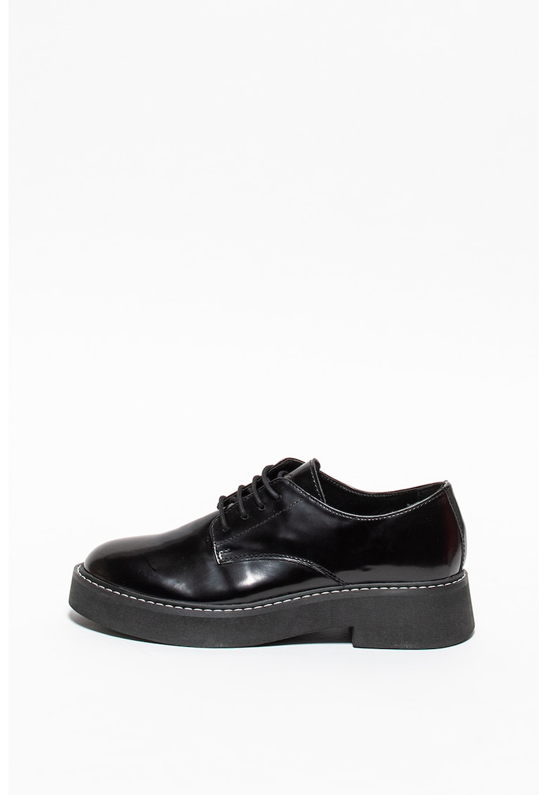 Pantofi derby de piele lacuita