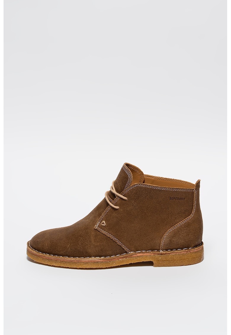 Ghete chukka de piele intoarsa