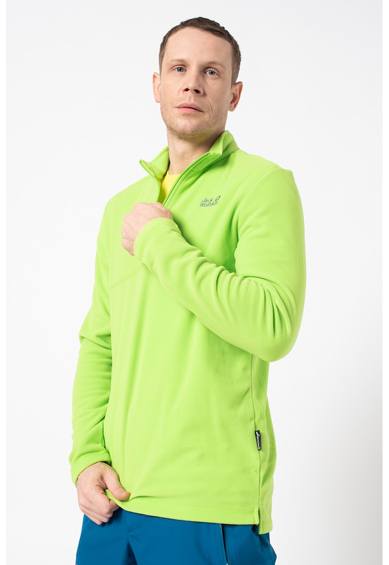 Bluza din material fleece cu fenta cu fermoar - pentru drumetii Gecko