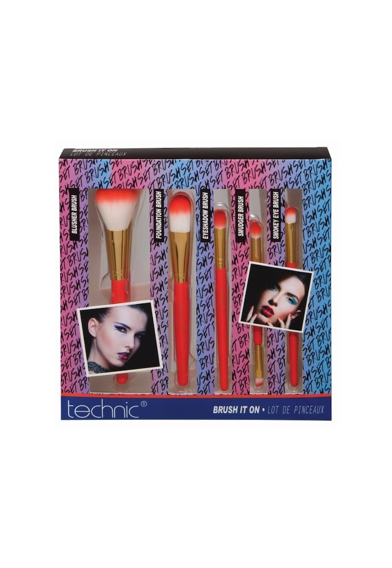 Set pensule machiaj -  Brush It On - 5 pensule