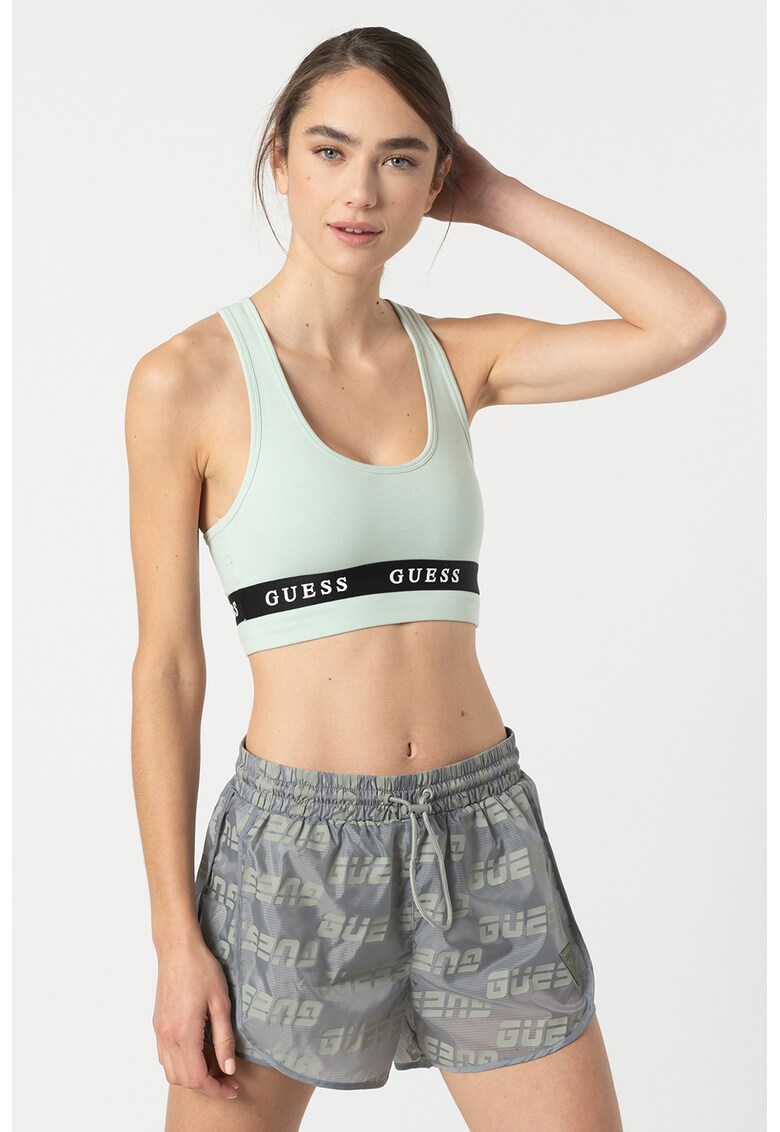 Спортен сутиен за фитнес с изрязан гръб Guess