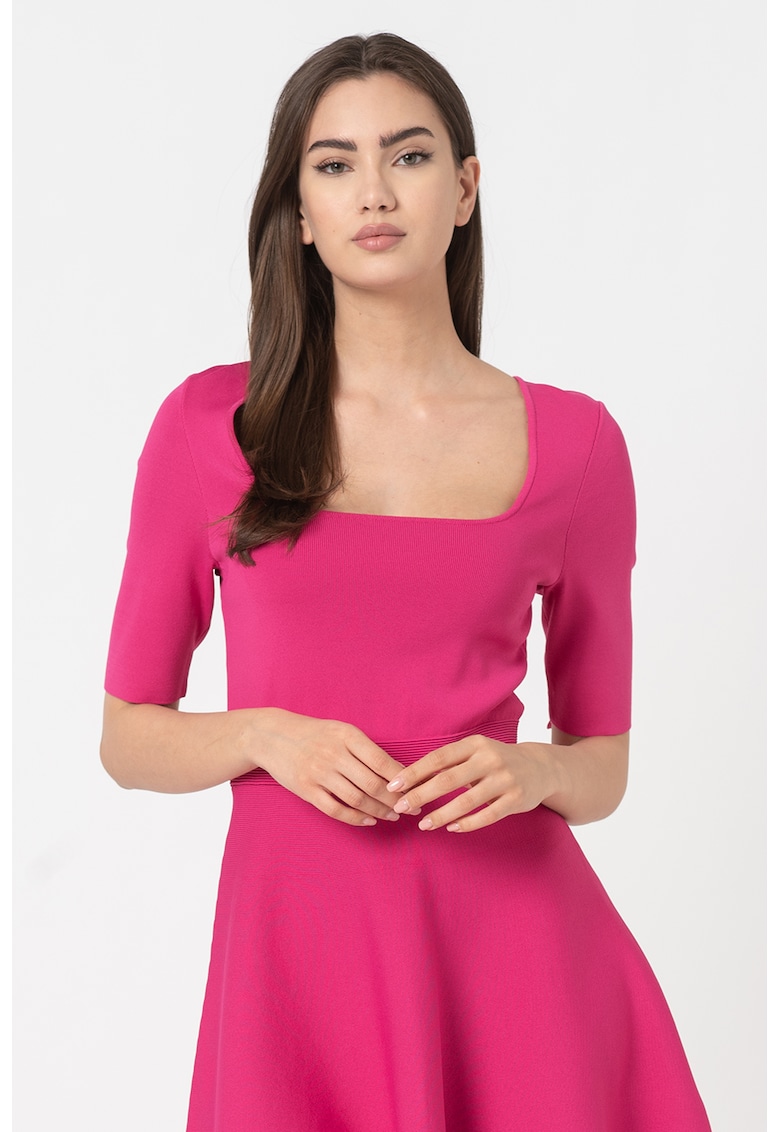 Rochie evazata cu aspect striat Hilldaa