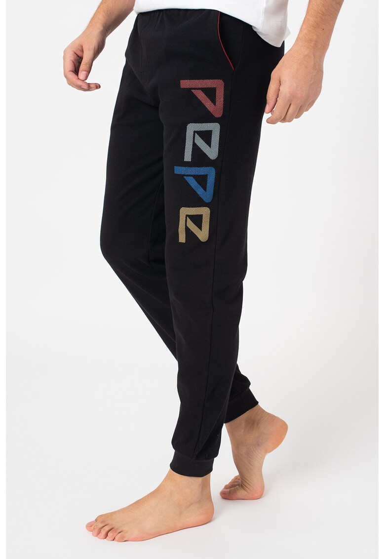 Pantaloni de pijama cu logo contrastant Laris