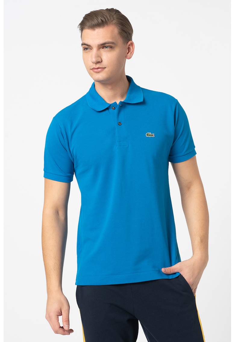 Tricou regular fit polo din material pique