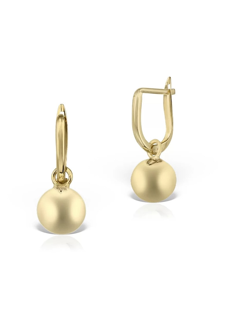Cercei pentru fete - aur 14 KT - model bilute mobile
