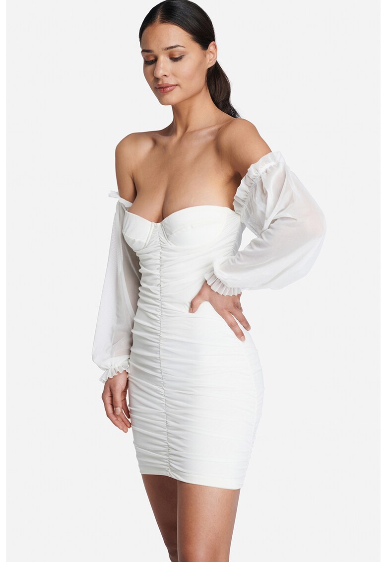 Rochie mini cu decolteu pe umeri Sandra